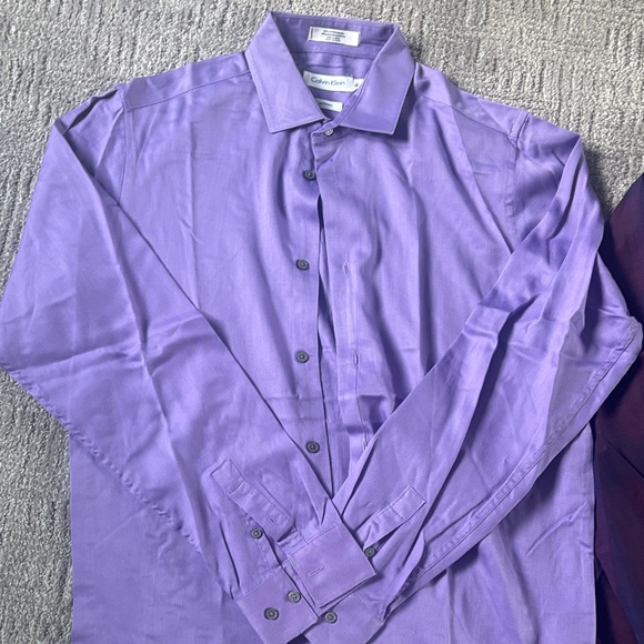 Calvin Klein Purple and Black Casual Shirt Trio - Picture 6 of 7
